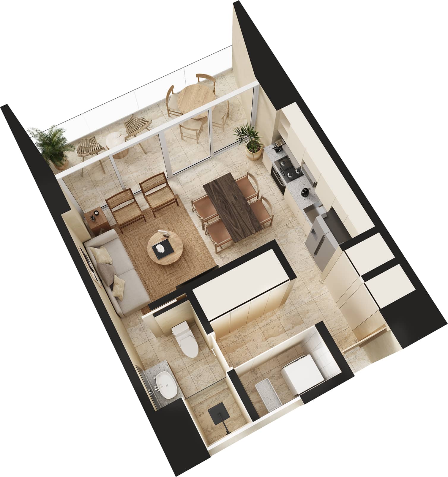 Estudio <strong>con vista a la montaña</strong>