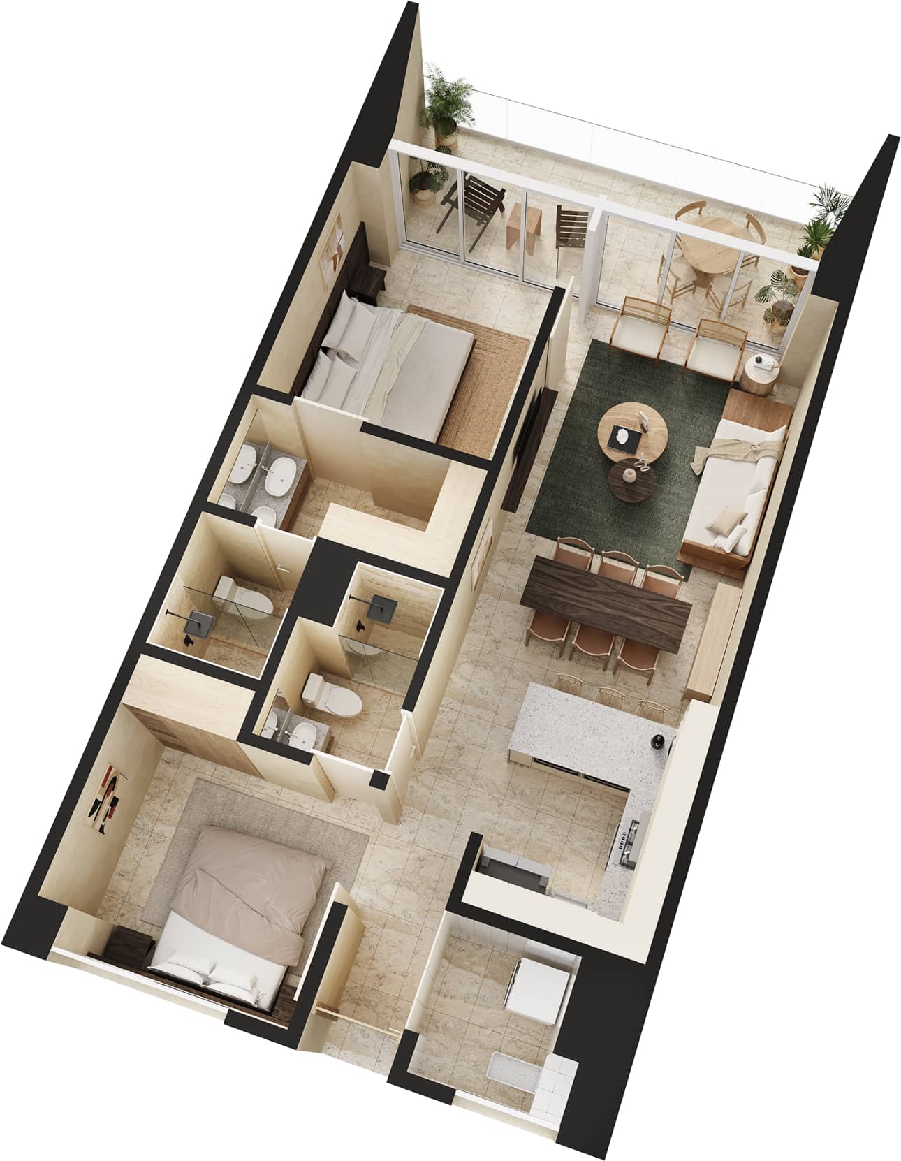 Departamento <strong>con vista al mar</strong>